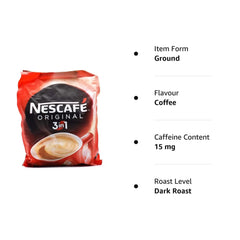 Nescafé 3-in-1 Original Creamy Soluble Coffee 30 Sachets × 17.5g (525g Total)