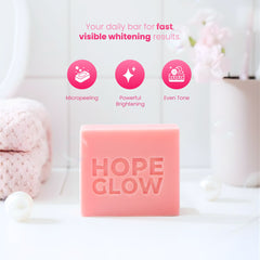 LUNA AURA Hope Glow Intense White Soap – 50g (3 Bars per Pouch)