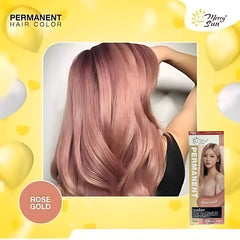 MerrySun Permanent Hair Color – Rose Gold (Complete Coloring Kit, 130ml)