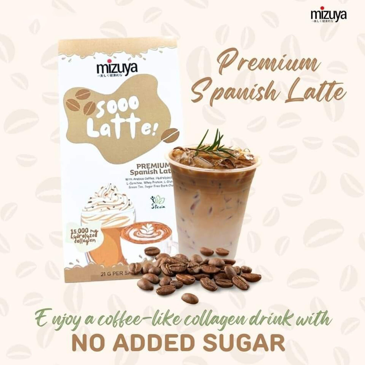 Mizuya Sooo Latte! Premium Spanish Latte - 21g × 10 Sachets