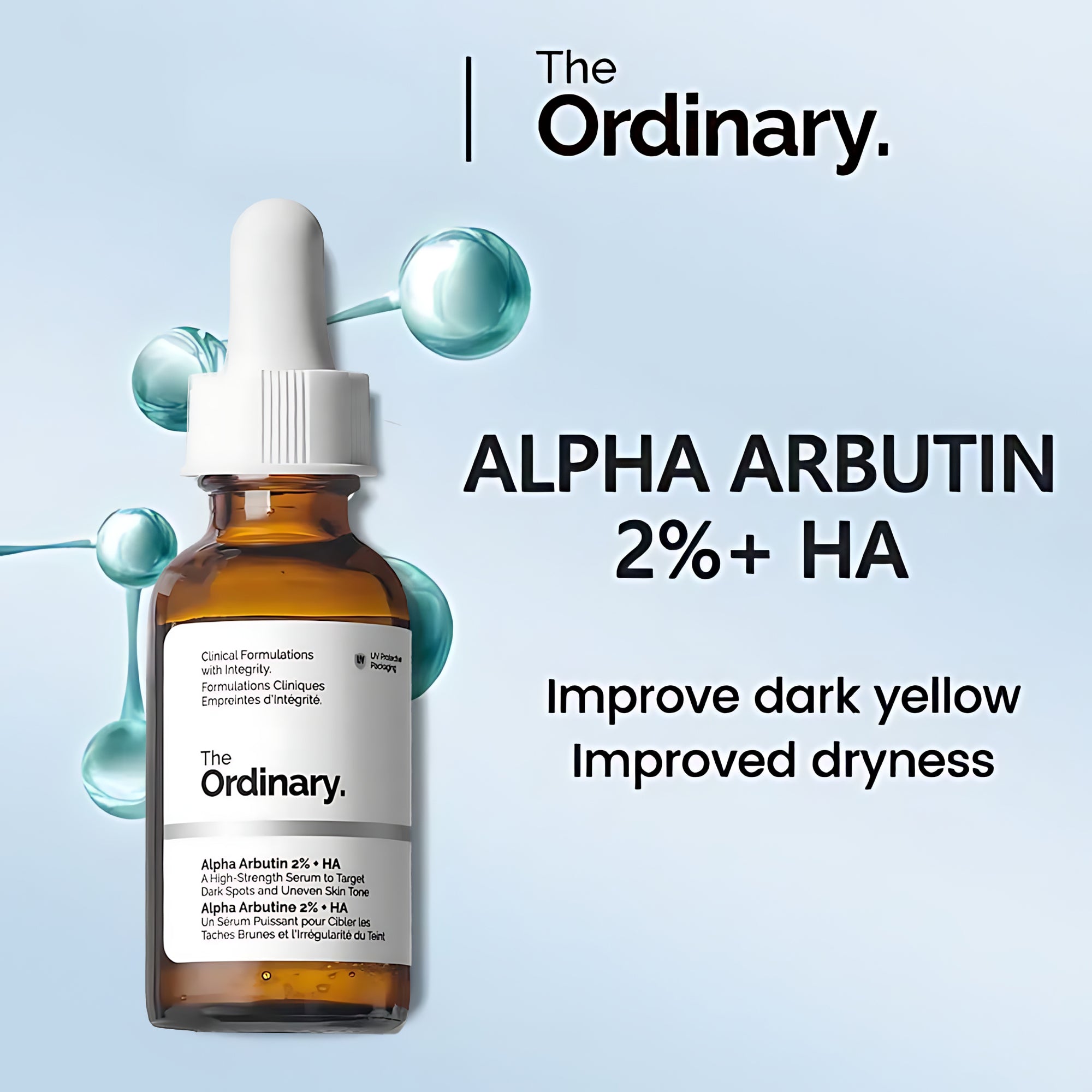The Ordinary Alpha Arbutin 2% + HA Serum – 30ml (Original)