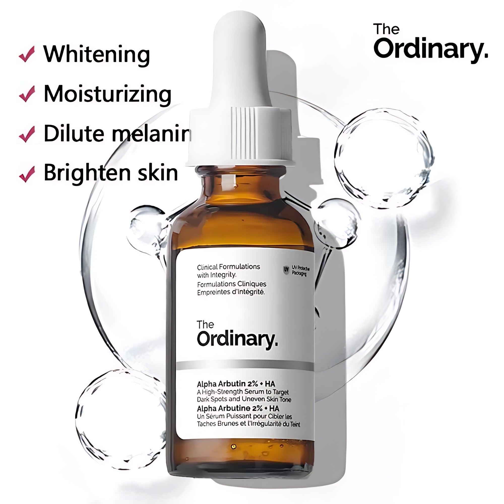 The Ordinary Alpha Arbutin 2% + HA Serum – 30ml (Original)