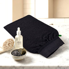 Moroccan Oil Moroccan Luffa Bath Glove – Black Exfoliating Glove – 1PC