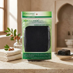 Moroccan Oil Moroccan Luffa Bath Glove – Black Exfoliating Glove – 1PC