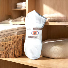 Premium Ankle-Length Socks – Pack of 3 Pairs (24–26cm, Assorted Colors)