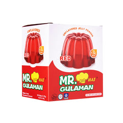 Mr. Hat Gulaman Unflavored Red Jelly Powder - 25g x 10 Sachets