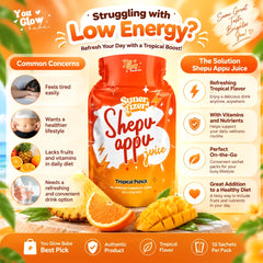 You Glow Babe Shepu Appu Juice Super Gizer  – Tropical Punch – 15g x 10 Sachets