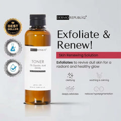 Dermorepubliq 7% Glycolic Acid AHA Skin Renewing Toner – 100ml