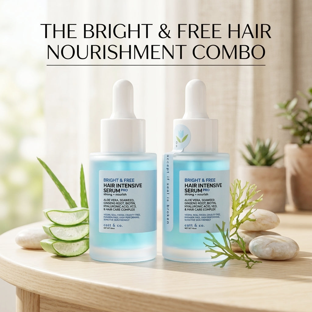 Catt & Co Bright & Free Hair Intensive Serum Pro 30ml - 1+1 (COMBO)