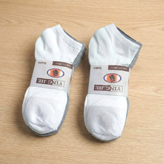 Premium Ankle-Length Socks – Pack of 6 Pairs (24–26cm, Assorted Colors)