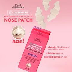 Luxe Organix Blackhead Absorbing Hydrocolloid Nose Patch (Overnight) - 7 Patches (3 + 4 FREE)