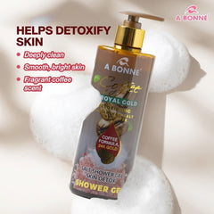 A Bonne Coffee & Royal Gold Detoxifying Shower Gel – 450ml