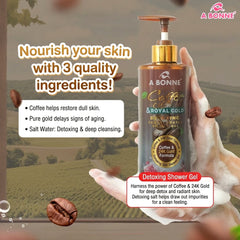 A Bonne Coffee & Royal Gold Detoxifying Shower Gel – 450ml