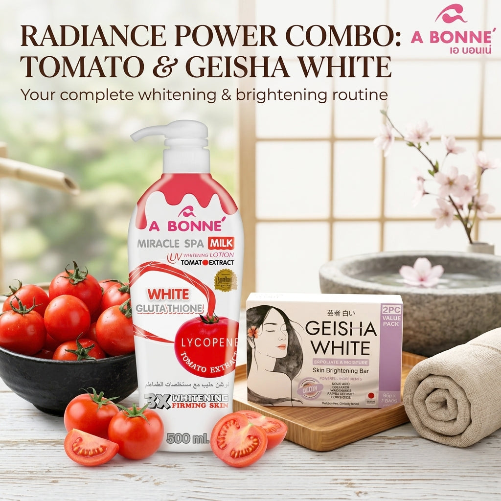 Glow From Head to Toe | A Bonne Whitening Lotion + Geisha White Glow Kojic Bar