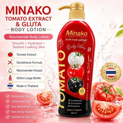 Minako Tomato Extract & Gluta Body Lotion SPF 50 PA+++ – 500ml