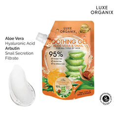 Luxe Organix Aloe Vera & Snail Soothing Gel – 100ml