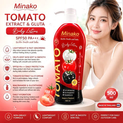 Minako Tomato Extract & Gluta Body Lotion SPF 50 PA+++ – 500ml