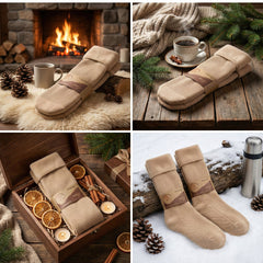 Premium Winter Thermal Socks – 3 Pairs (Solid Colors)