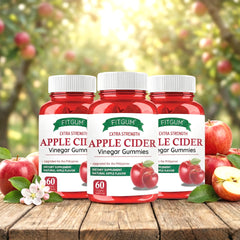 Fitgum Extra Strength Apple Cider Vinegar Gummies – 60 Organic Gummies (3pcs Combo Pack)