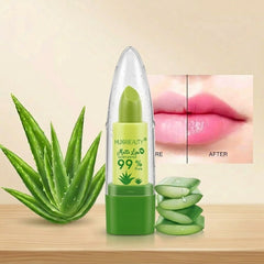 Huxiabeauty Matte Lip Velvet Lipstick – 99% Pure Aloe Vera Color-Changing Lipstick