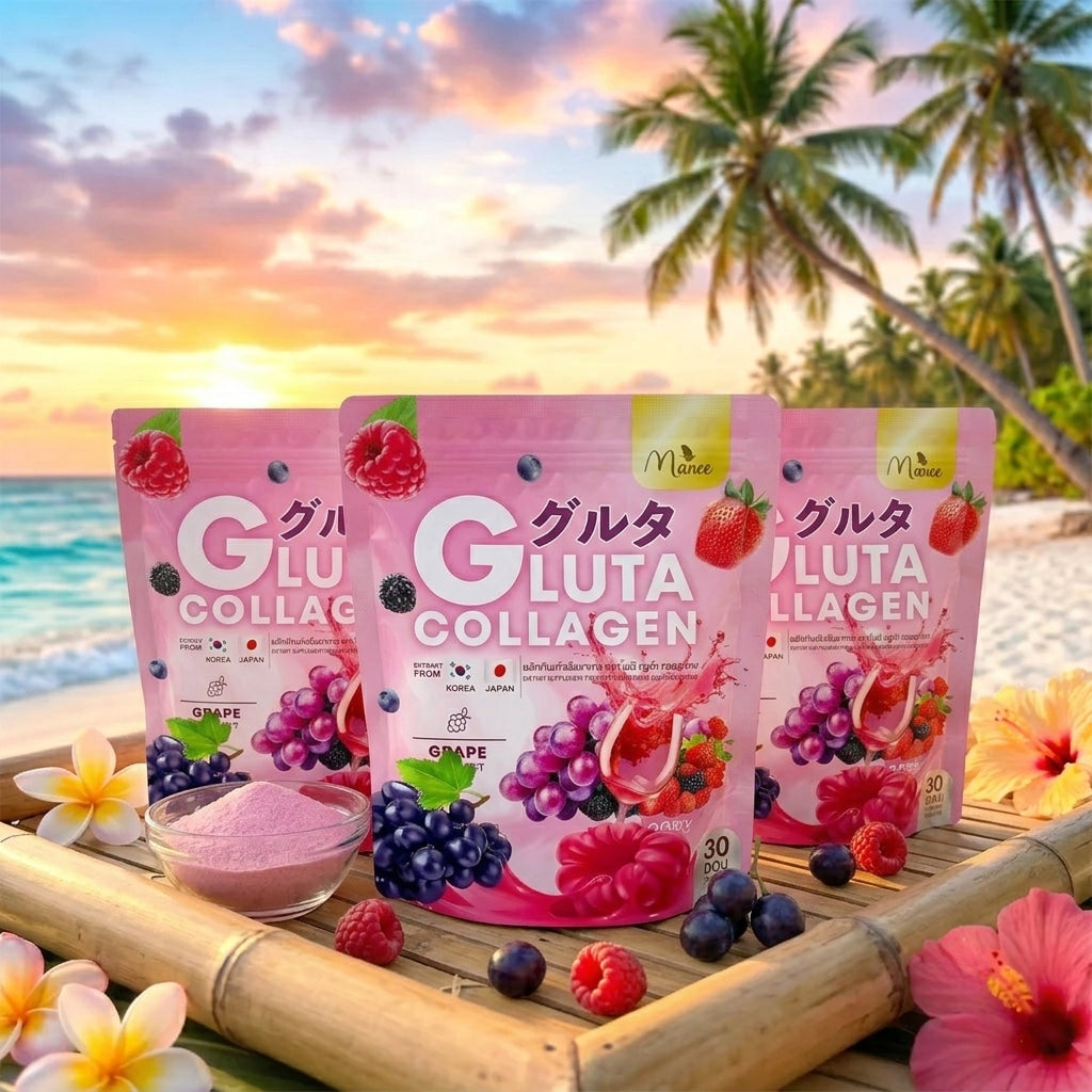 Manee Gluta Collagen Pink – 3 Pcs Combo