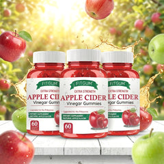 Fitgum Extra Strength Apple Cider Vinegar Gummies – 60 Organic Gummies (3pcs Combo Pack)
