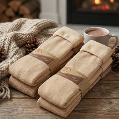 Premium Winter Thermal Socks – 6 Pairs (Solid Colors)