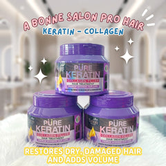 A Bonne Salon Pro Pure Keratin Collagen Filler Hair Treatment – 450g