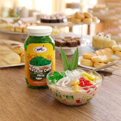 Pinas Best Nata de Coco Green – Coconut Gel in Syrup (340g)