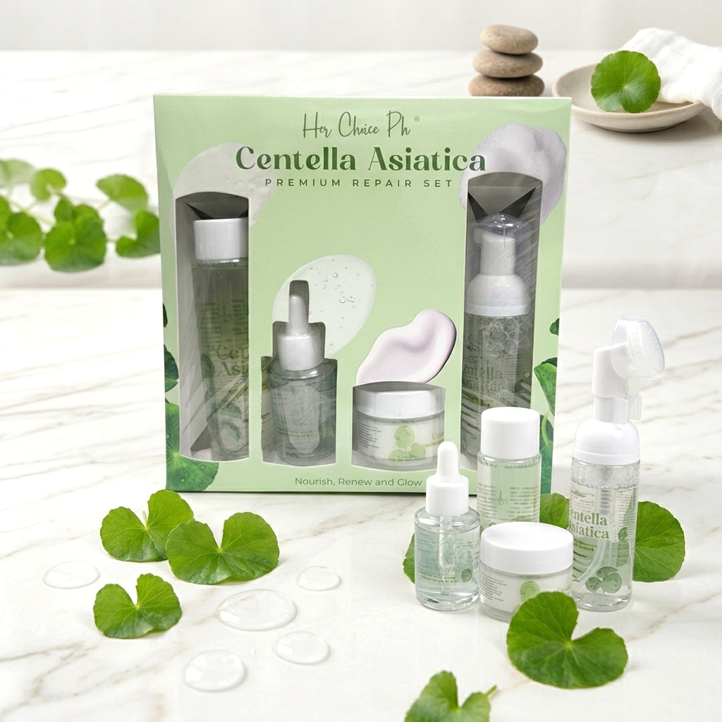 Her Choice PH Centella Asiatica Premium Repair Set (4-in-1 Skincare Routine)