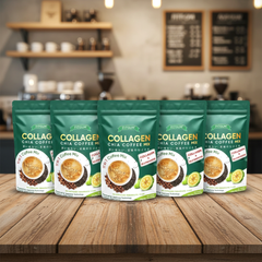 Fitgum Collagen Chia 11-in-1 Shape Coffee Mix - 5 Pcs Combo Pack