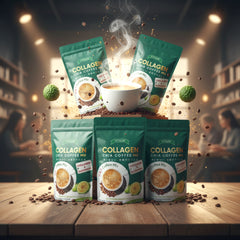 Fitgum Collagen Chia 11-in-1 Shape Coffee Mix - 5 Pcs Combo Pack