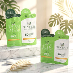 Blem Dr. White & Tinted Sunscreen SPF 50 PA+++ Duo Pack - 1+1 (COMBO)