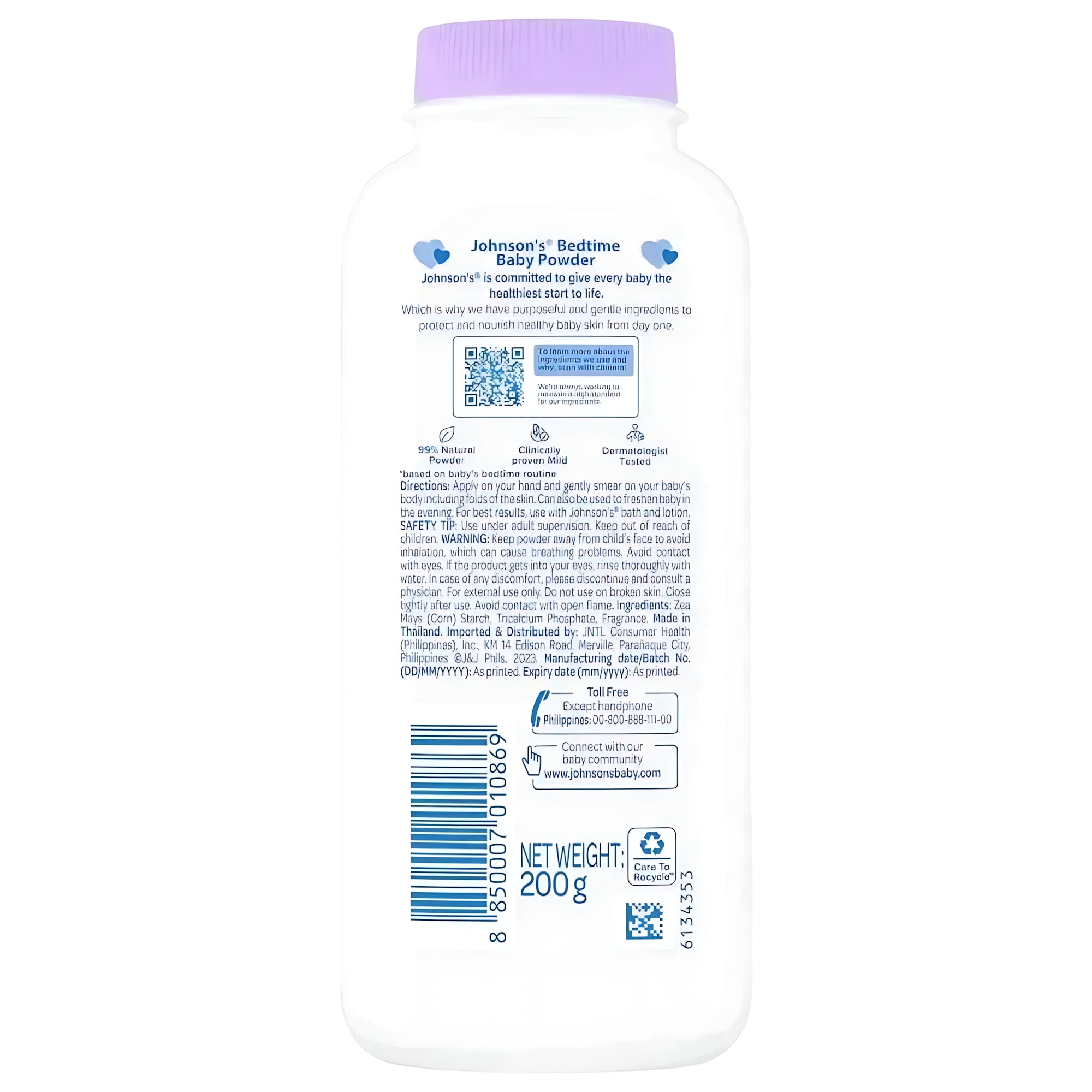 Johnson’s Bedtime Baby Powder – 200g