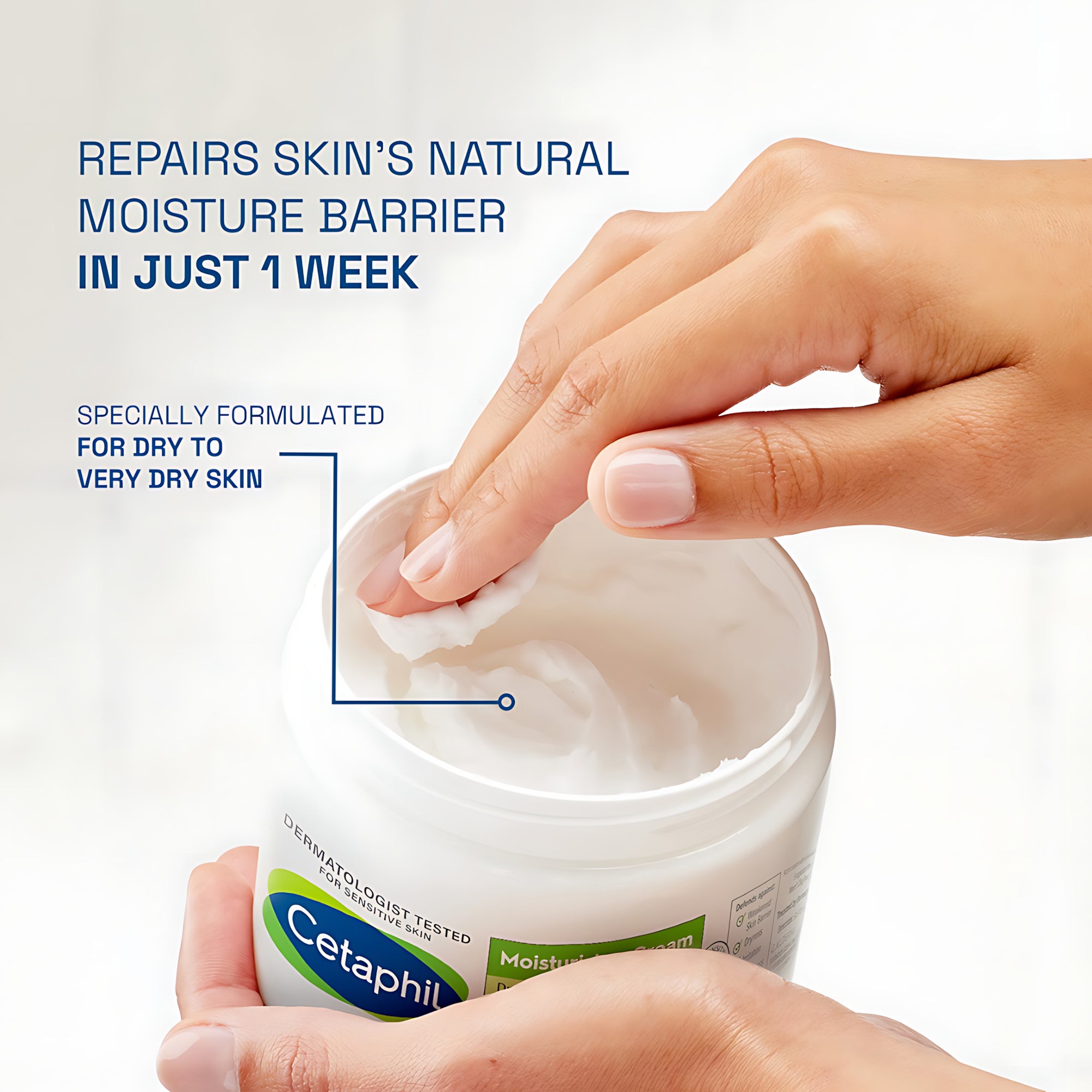 Cetaphil Moisturizing Cream for Face & Body - 453g