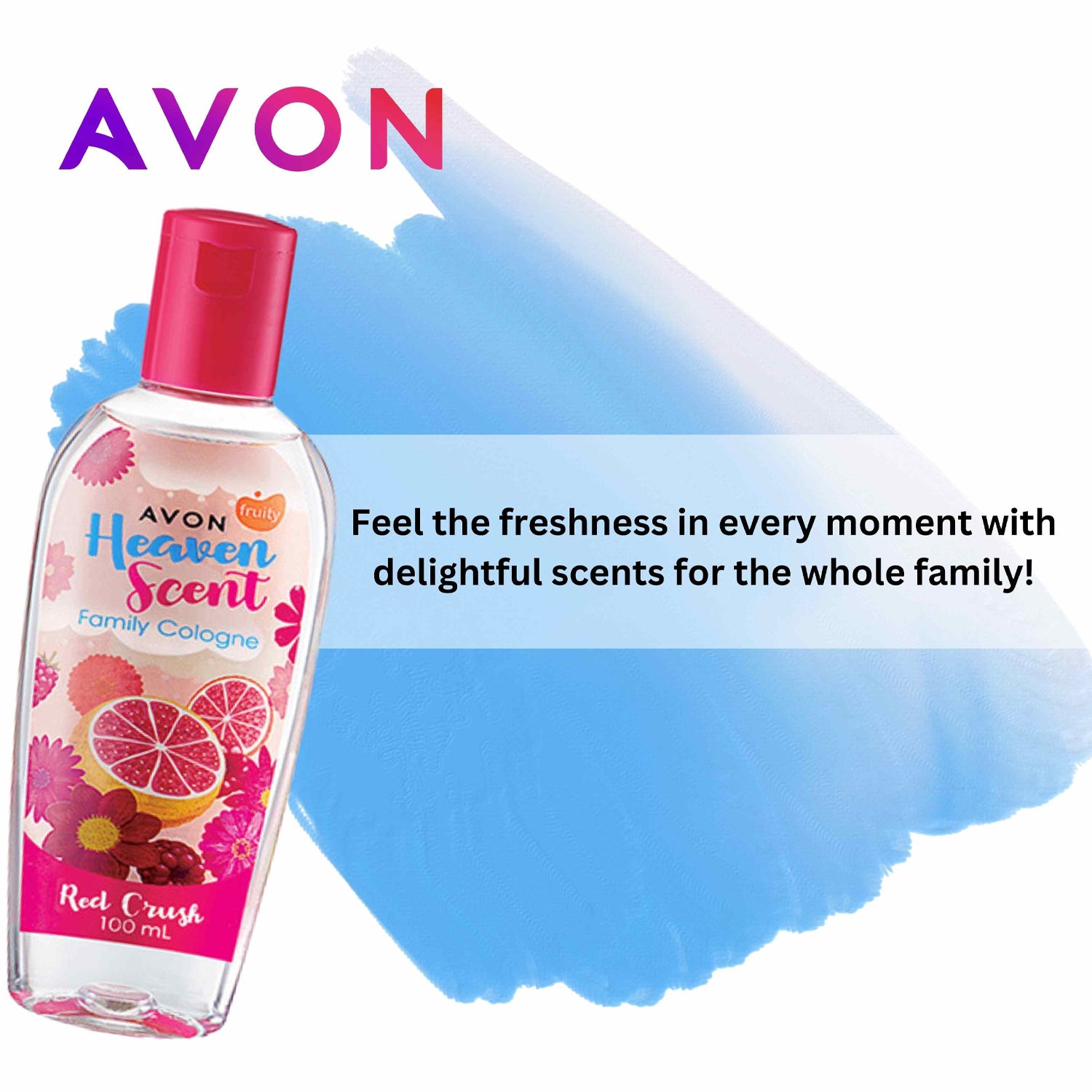 Avon Heaven Scent Family Cologne – Red Crush Variant (100ml)