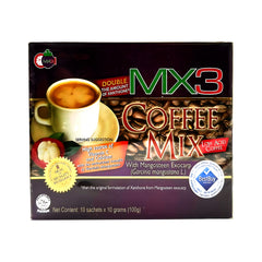 MX3 Coffee Mix with Mangosteen Exocarp – 10 Sachets x 10g (100g Box)
