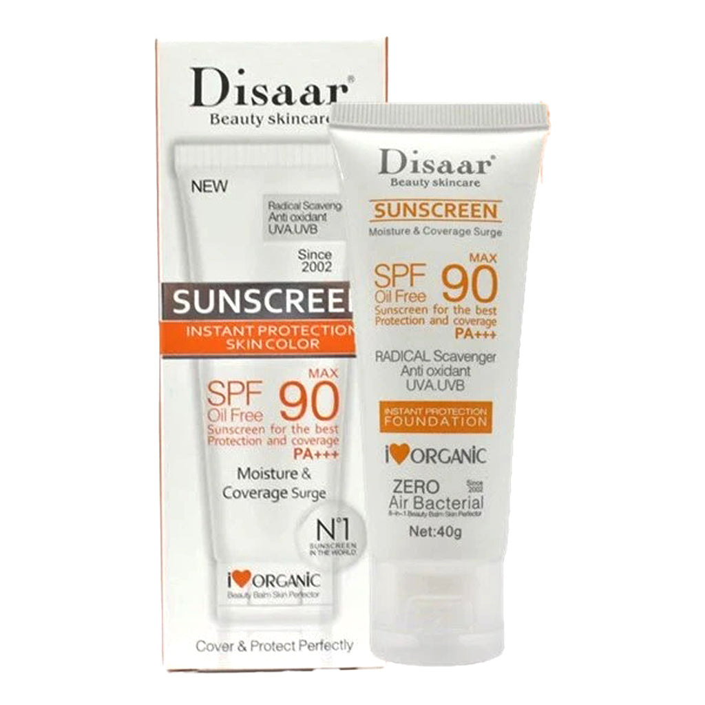 Disaar SPF90 PA+++ Non-Greasy Antioxidant Sunscreen – 40g