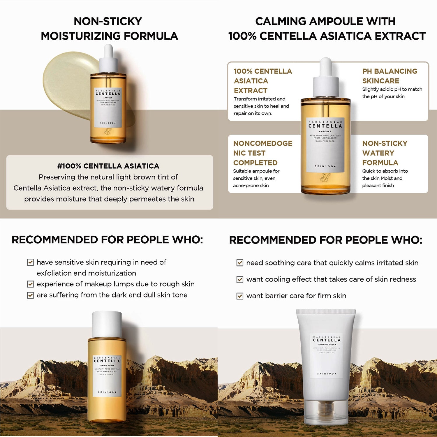 SKIN1004 Madagascar Centella Travel Kit – 5 Step Mini Skincare Set