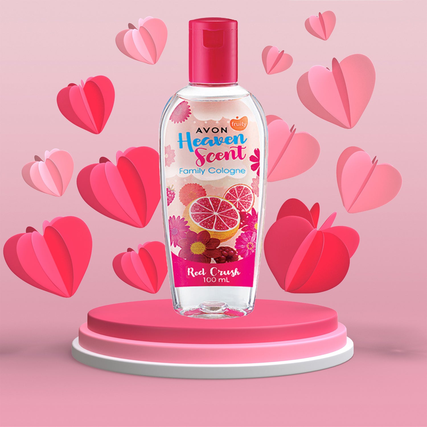 Avon Heaven Scent Family Cologne – Red Crush Variant (100ml)