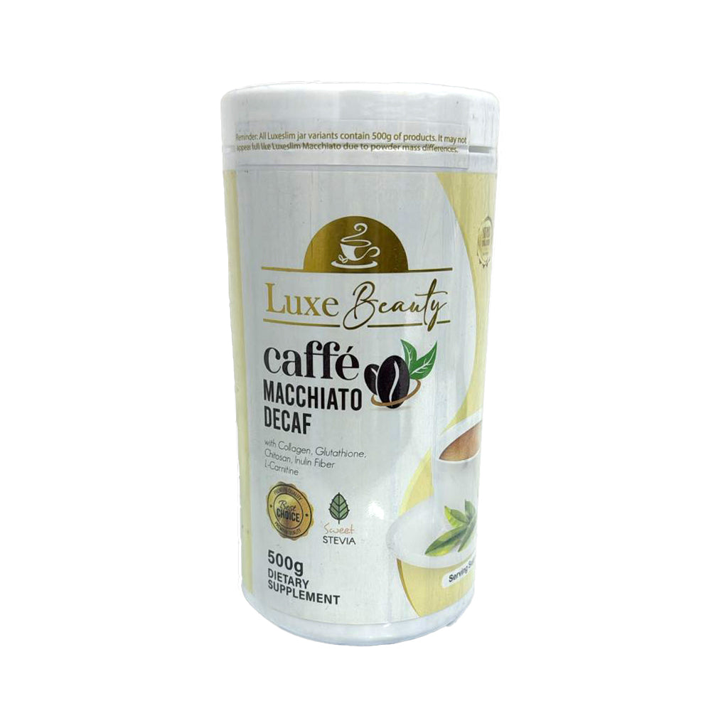 Luxe Beauty Caffe Macchiato Decaf Jar –  500g