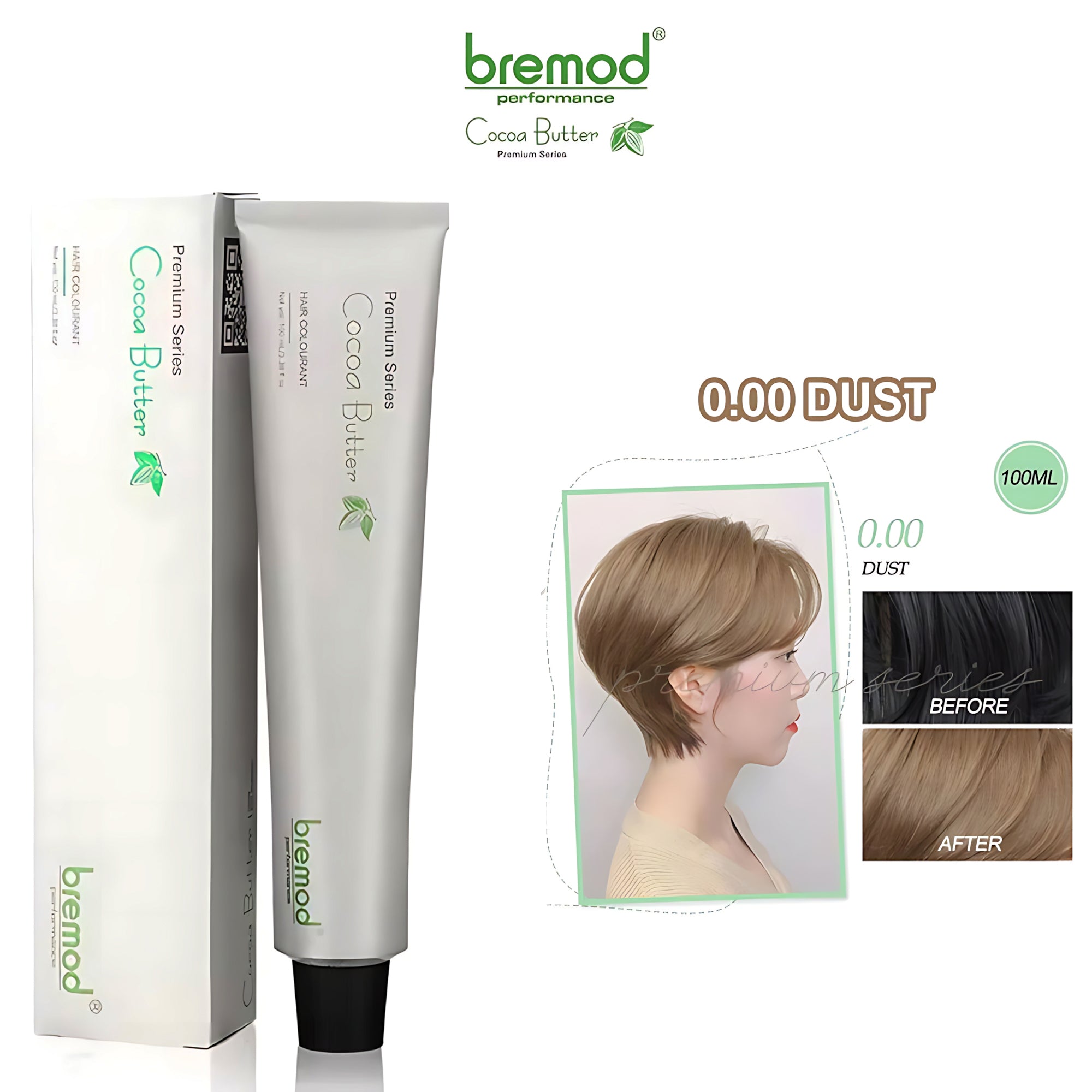 Bremod Performance Premium Series Cocoa Butter 0.00 Dust  Hair Color – 100ml