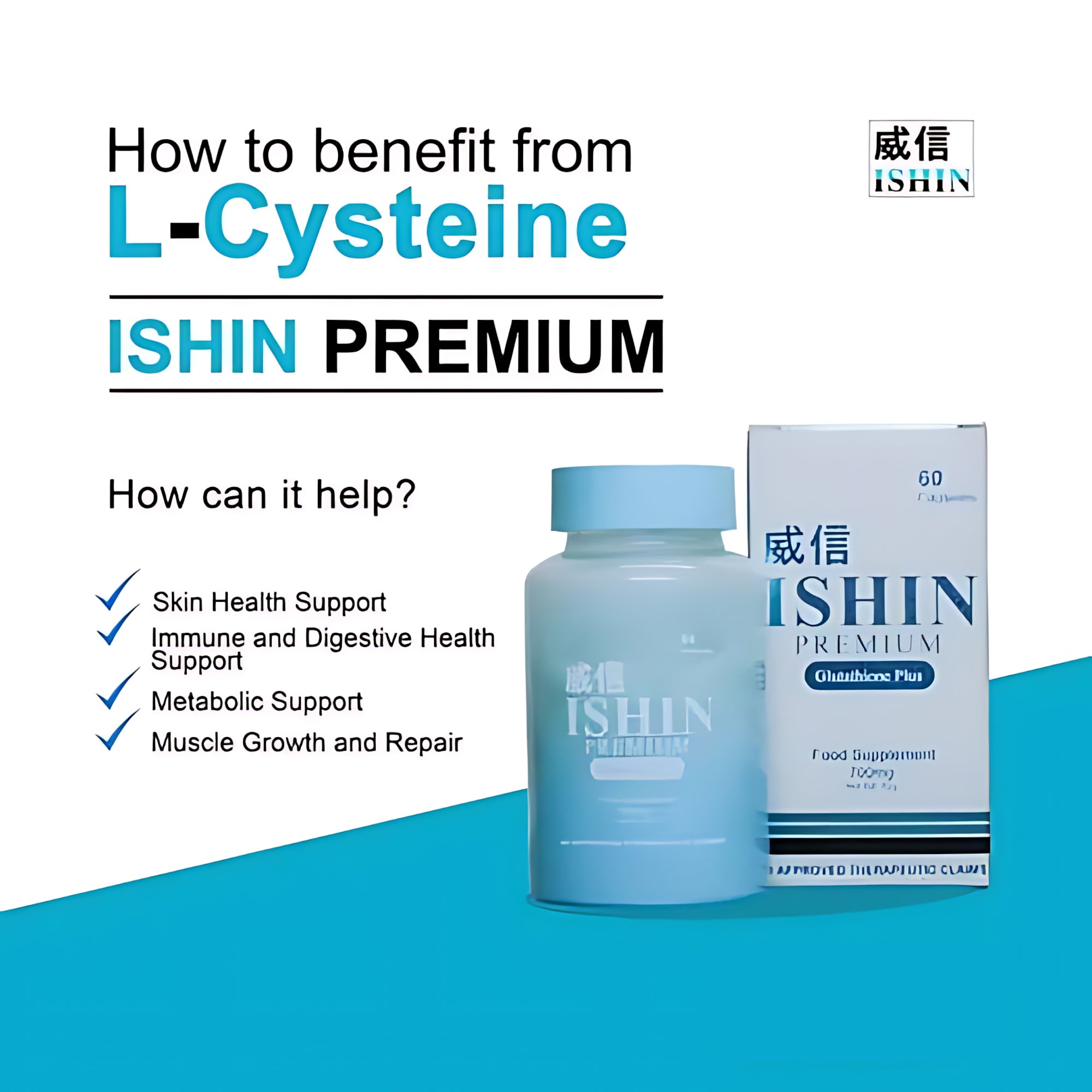 ISHIN Premium Glutathione Plus 700mg – 60 Capsules
