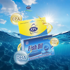 ATC Fish Oil 1000mg Softgel Capsules – 30 Softgels