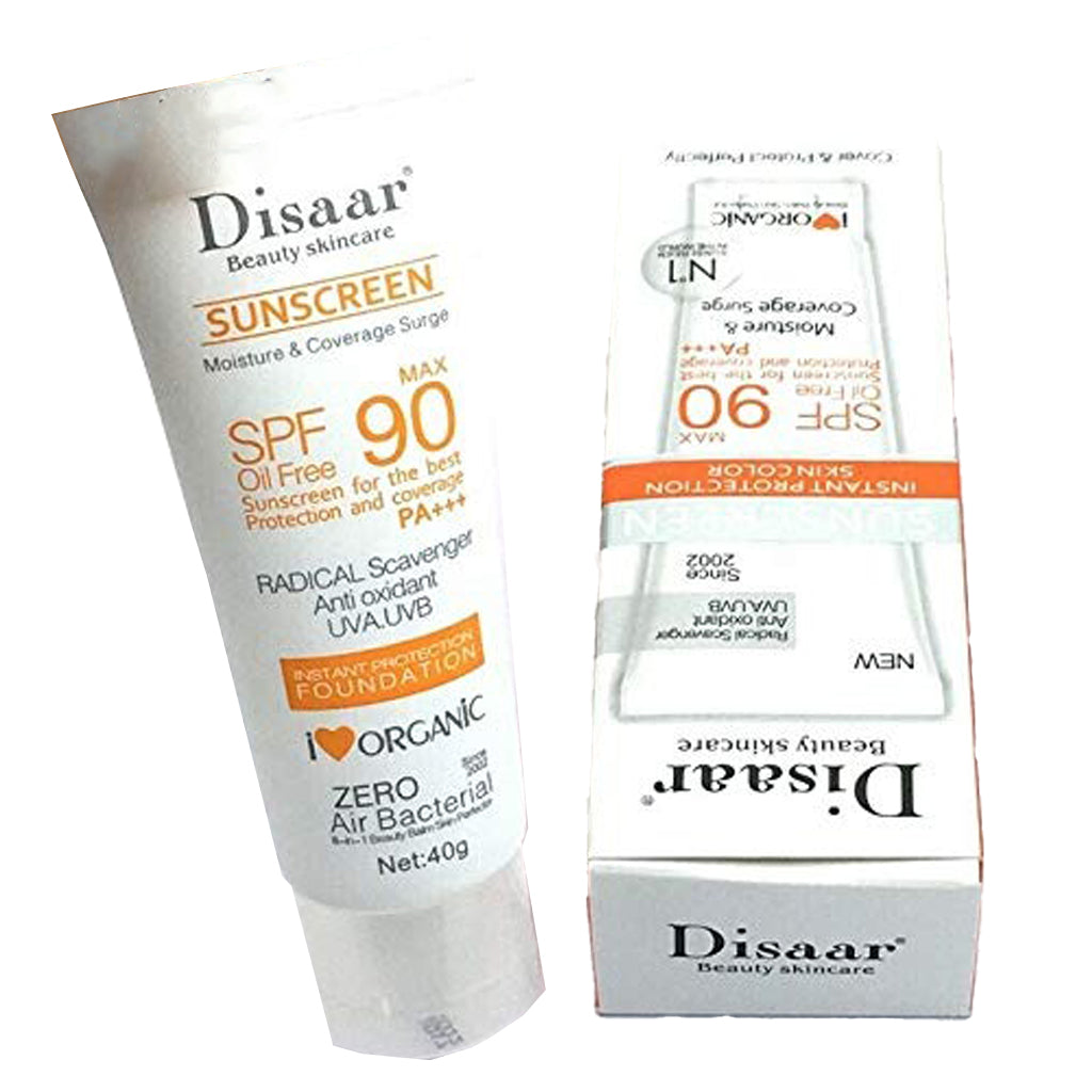 Disaar SPF90 PA+++ Non-Greasy Antioxidant Sunscreen – 40g