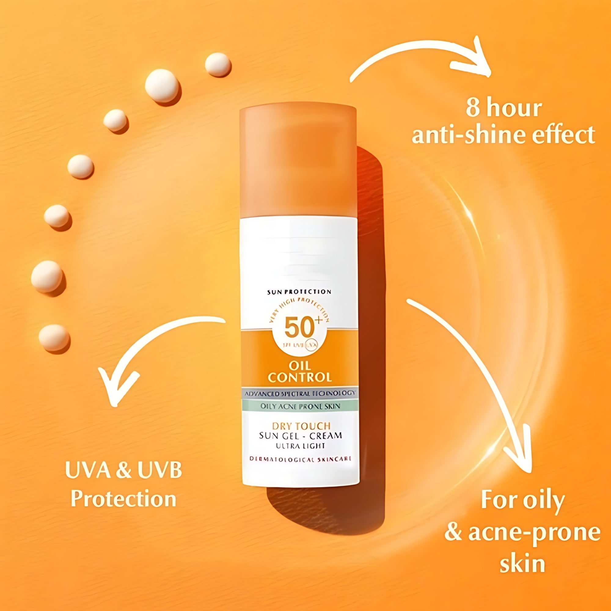 Eucerin Oil Control Sun Gel-Cream Dry Touch SPF50+ (50ml)