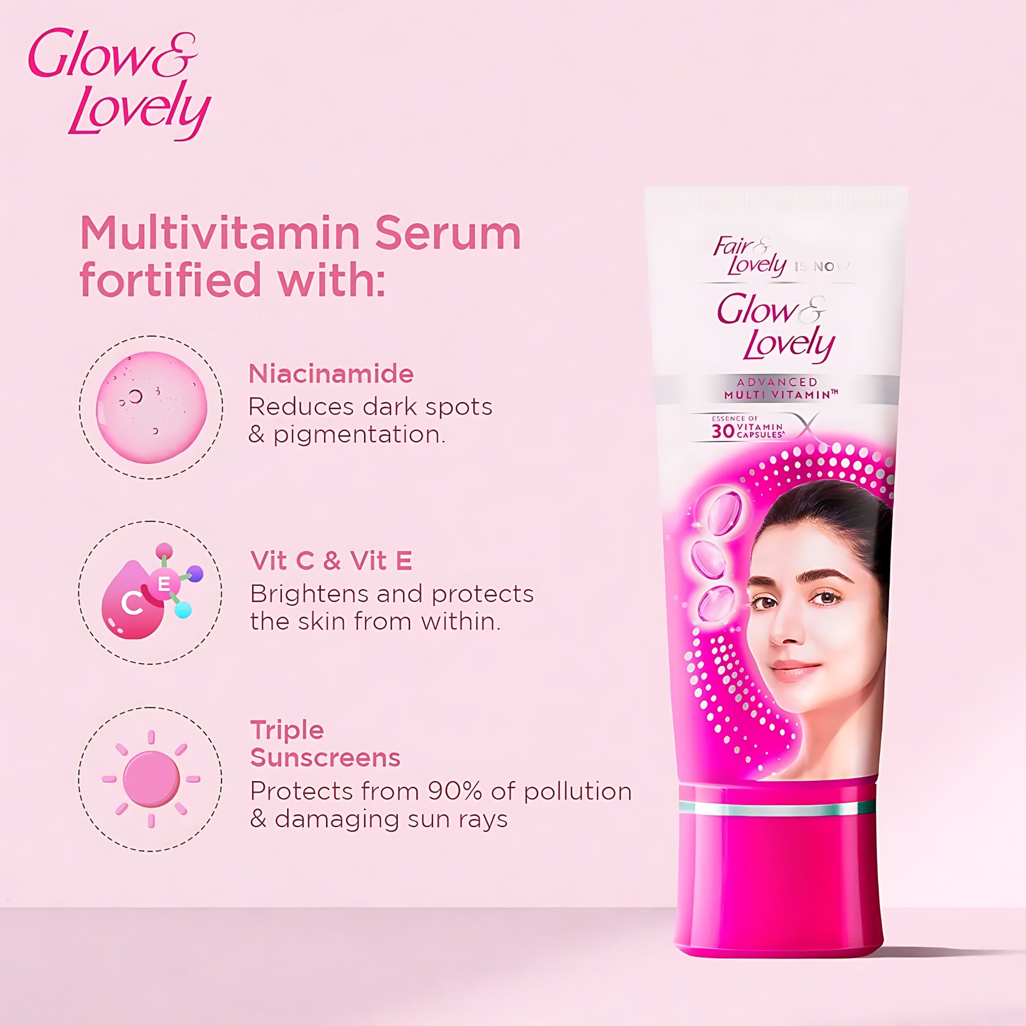 Glow & Lovely Advanced Multi Vitamin Face Cream - 50g