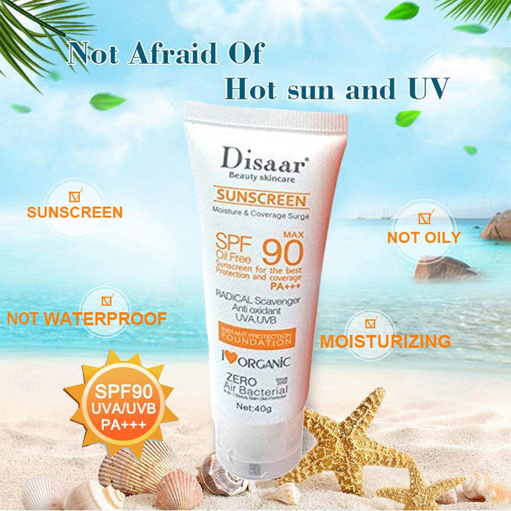 Disaar SPF90 PA+++ Non-Greasy Antioxidant Sunscreen – 40g