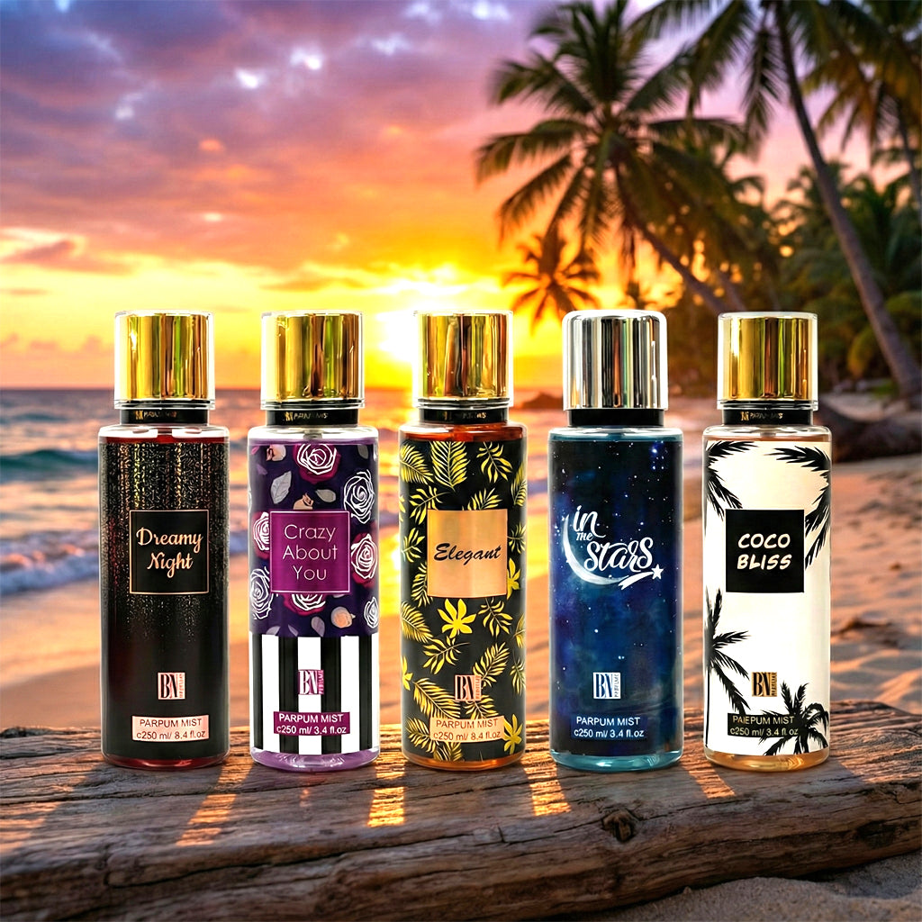 BN Parfums Premium Natural Spray Perfume Mist – 250ml (All-In-One Fragrance Collection)