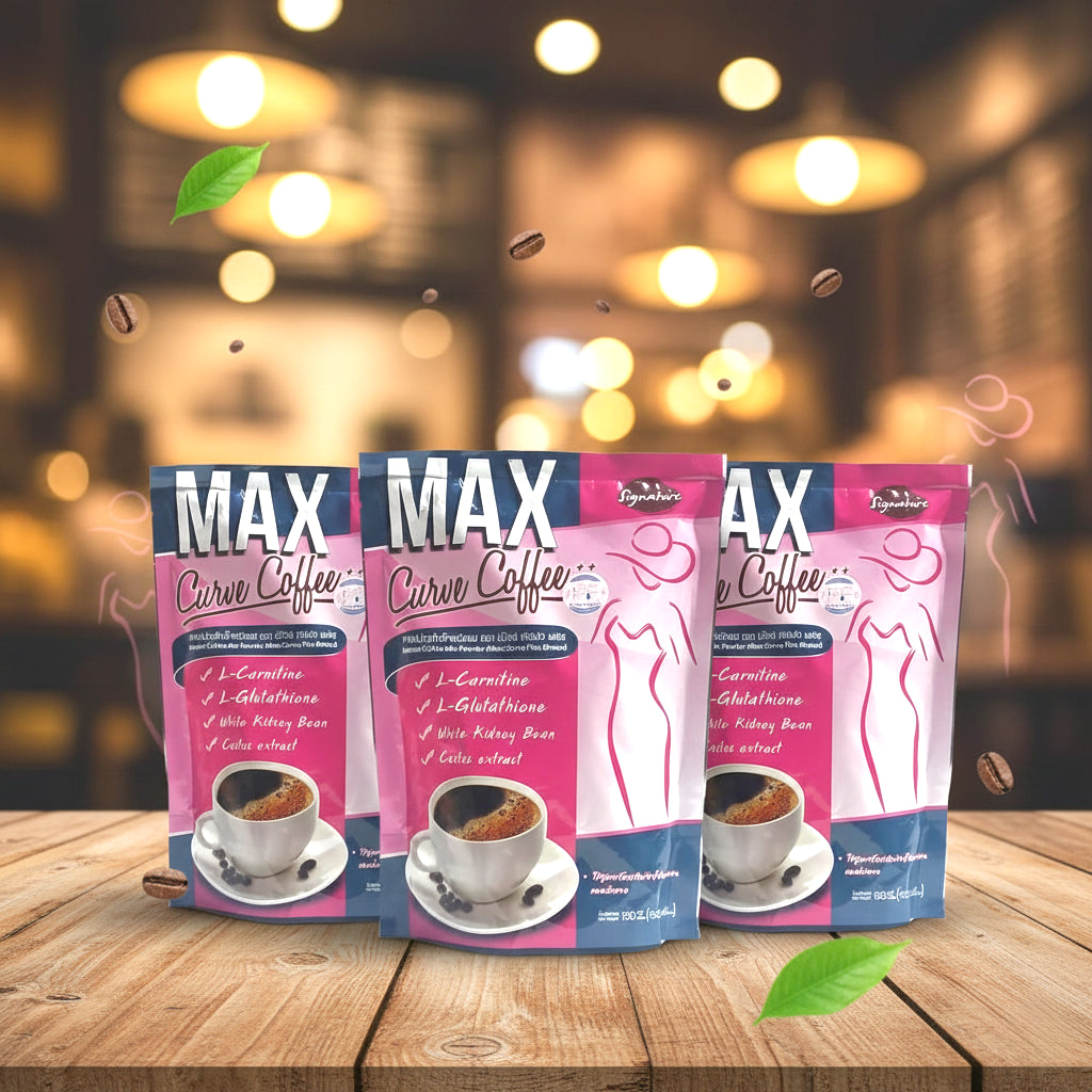 Max Curve Coffee Plus – Instant Coffee Mix Powder (3 Pcs Combo Pack)